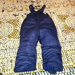 3T navy blue winter Bib